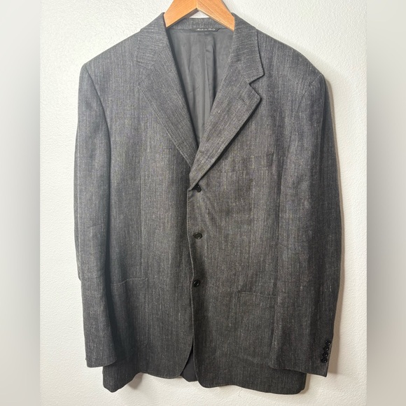 Canali Oak Hall Blazer 52L (silk,wool,& linen)